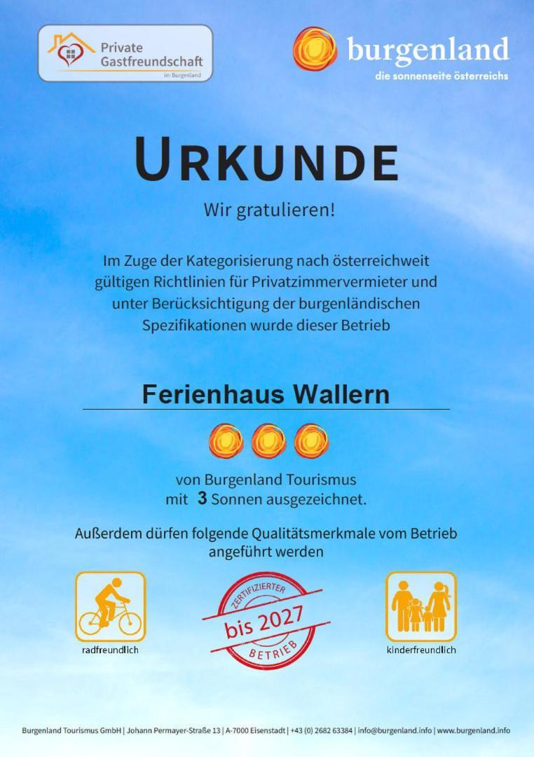Ferienhaus Wallern Im Burgenland ภายนอก รูปภาพ